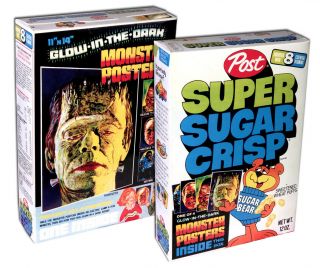Post Sugar Crisp Cereal Box Monster Posters
