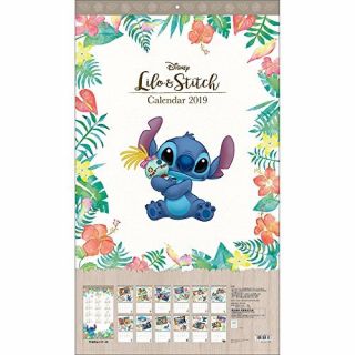 Wall Calendar 2019 Disney Lilo And Stitch Sunstar Stationery From Japan F/s