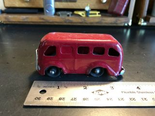4 " Pressed Steel Red Wyandotte Marx Bus