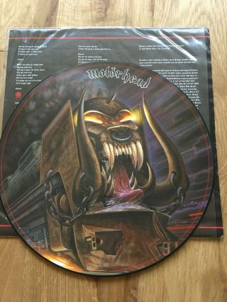Motorhead Orgasmatron 1986 Uk Gwr 12 " Lp Picture Disc Lemmy