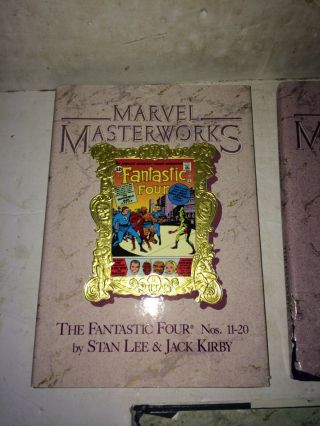 3 Marvel Masterworks,  Fantastic Four 2,  6,  Spider - Man Vol.  1 Hardback Comic Books 2