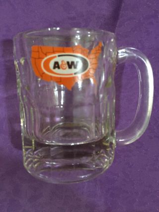 Vintage A & W Root Beer Soda Mug - U.  S.  Map Logo.