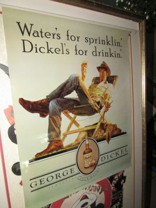 Cool Vintage George Dickel Poster Tennessee Sour Mash Whisky Tullahoma 18 " X 23 "