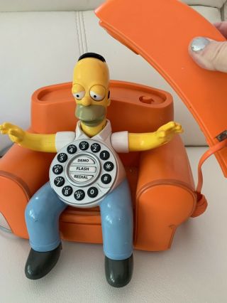 Rare Collectible: Homer Simpson Animated Talking Phone (The Simpsons) 4