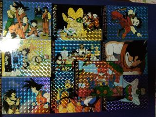 Dragon Ball Z Usa Trading Card Part 1 Full Set 10 Prisms,  50 Regular Card Set