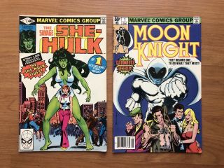 Marvel Comics - She Hulk 1 & Moon Knight 1