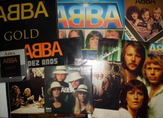 Abba 8 X 7 " Lp Cd Brazil Gold Golden Hits Disco Ouro Dez Anos Grandes Sucessos