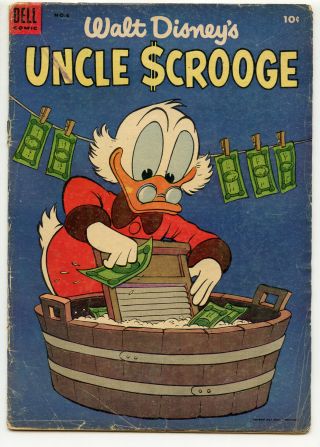 Jerry Weist Estate: Walt Disney’s Uncle Scrooge 6 (dell 1954) Barks No Res