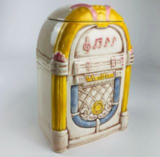 Treasure Craft Wurlitzer Jukebox Cookie Jar Made In Usa