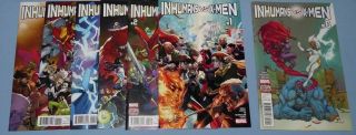 Inhumans Vs X - Men 0,  1 - 6 Marvel Comics 1 2 3 4 5 6