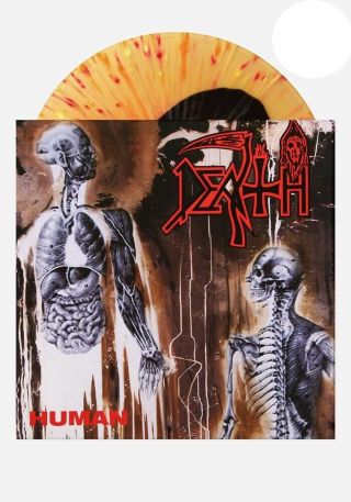 Death - Human // Vinyl Lp Limited To 300 On Black Inside Beer With Splatter