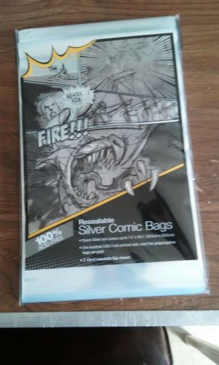 Silver Age Comic Book Resealable Bags And Boards 100 Of Each Ultra Pro / Bcw