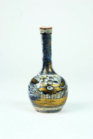 A fine Antique 19th C Chinese Porcelain Canton Famille Rose Underglaze Blue Vase 4