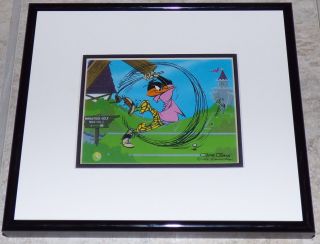 Chuck Jones Looney Tunes Daffy Duck Par None Framed Promo Card Minature Golf