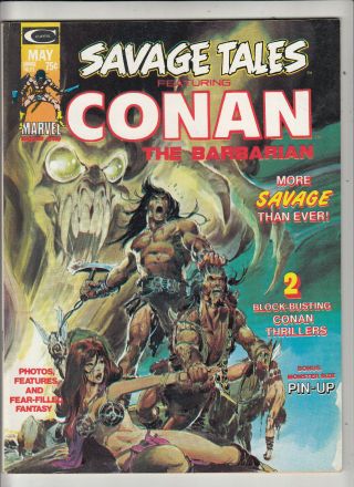 Savage Tales 4 (marvel/curtis 1974) Conan The Barbarian Vf -