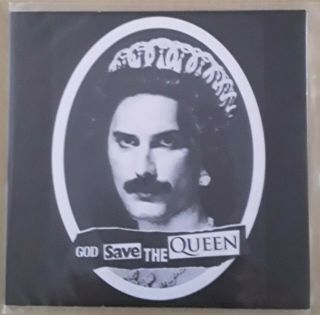 Sex Pistols God Save The Queen Freddie Mercury Cover Blue 7 Inch Vinyl