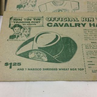 10 Vintage Rin Tin Tin Trading Post Nabisco Shredded Wheat Cards 4