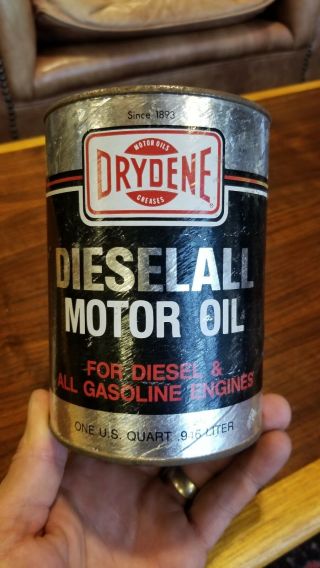 Vintage Drydene Dieselall Motor Oil Can Coin Bank