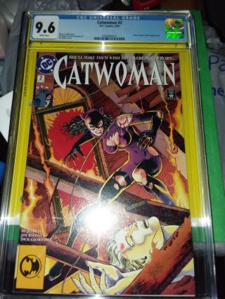 Cgc Graded 9.  6 Catwoman 2 1993 Comic Book,  Gorgeous Cover Art