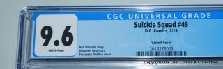 Suicide Squad 49 DC Comic Book CGC 9.  6 NM,  Variant Cover 2