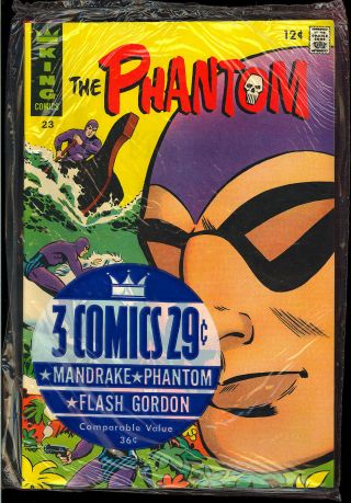 Phantom,  Flash Gordon,  Mandrake King Comic Pack B 1967 Vf,