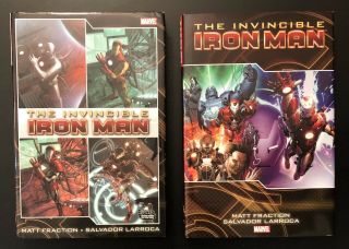The Invincible Iron Man Vol 1 And 2 Hc Matt Fraction Marvel