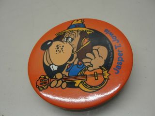 Vintage Chuck E Cheese Jasper T Jowls Pin Pinback Button Pizza Time Theatre