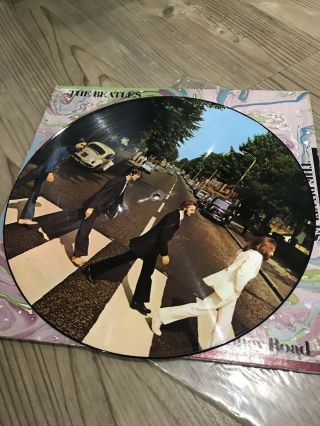 Extremely Rare PICTURE DISC - THE BEATLES - ABBEY ROAD - VINYL LP ALBUM 2