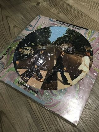 Extremely Rare PICTURE DISC - THE BEATLES - ABBEY ROAD - VINYL LP ALBUM 5