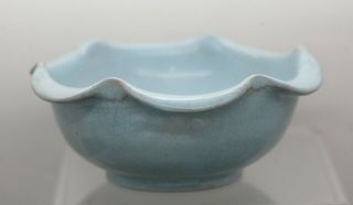 Antique Chinese Ru Ware 汝窑 Duck Egg Blue Crackle Glaze Porcelain Bowl