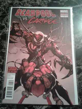 Deadpool Vs Carnage 1 Variant Cover