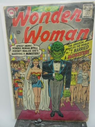 Dc Wonder Woman 155 (1965) G/vg 3.  0 I Married A Monster