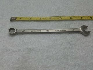 Vintage John Deere Old Logo 7/16 " Combination Wrench Ty3574 Usa