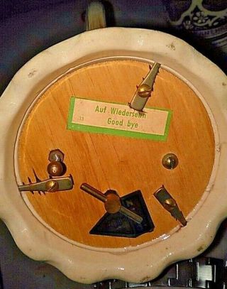 3 Vintage GERZIT (GERZ) German BEER STEINS w/Music Box AUF WIEDERSEHEN 4