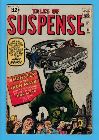 Tales Of Suspense 31 Vg Prototype Dr.  Doom - Pre - Hero Marvel - Cents - 1962