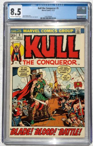 Cgc 8.  5 Kull The Conquerer 5.  1972.