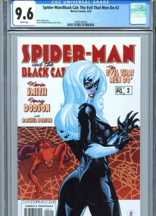 Spider - Man / Black Cat The Evil That Men Do 2 Cgc 9.  6 Wp Marvel Comics 2002