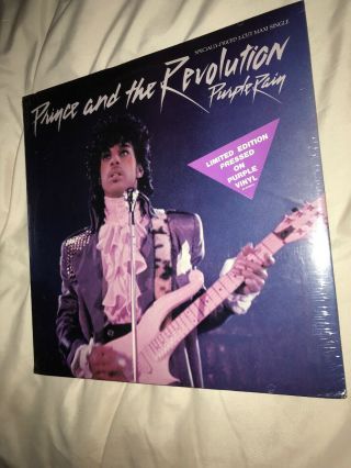 Prince Purple Rain / God Limited Edition Purple Colored Vinyl 12 " Single