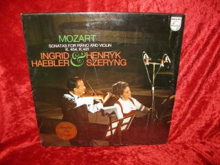 Philips 6500 055 Mozart Sonatas For Piano & Violin K.  454 & 481 Ingrid