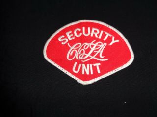 Coca Cola Embroidered Patch For Uniform Jacket " Security Unit Ccla " Los Angeles