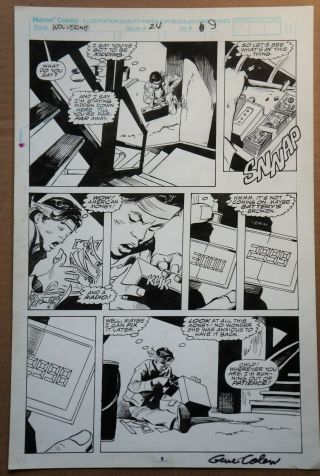 Gene Colan - Art - Wolverine 24 Pg 17 - Signed