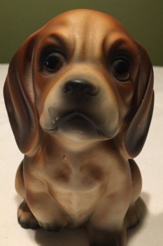 Vintage Beagle Dog Planter Vase Norlean’s 5 1/2”