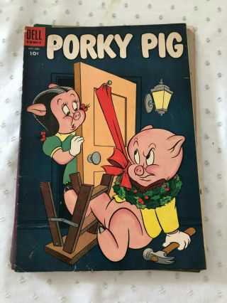 Porky Pig - 32,  33,  34,  36,  37,  37 - 1954 DELL Warner Bros.  10 Cent Comic 3