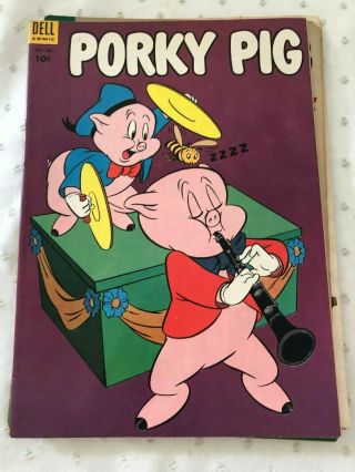 Porky Pig - 32,  33,  34,  36,  37,  37 - 1954 DELL Warner Bros.  10 Cent Comic 4