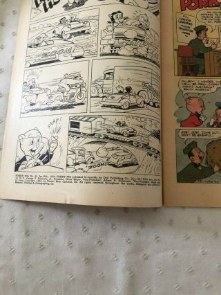 Porky Pig - 32,  33,  34,  36,  37,  37 - 1954 DELL Warner Bros.  10 Cent Comic 8
