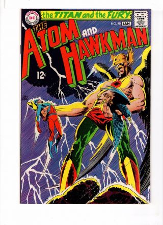 The Atom And Hawkman 40,  1969 6.  5 Fine,