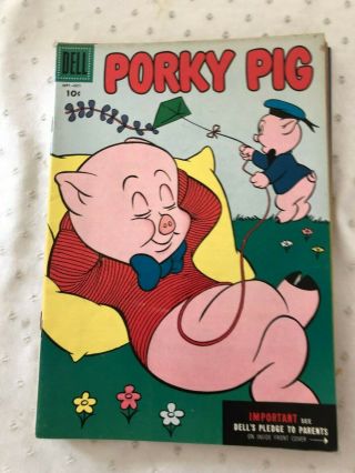 Porky Pig - 38,  39,  40,  41,  42,  43 1955 DELL - Warner Bros.  10 Cent Comic 2