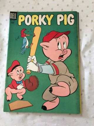 Porky Pig - 38,  39,  40,  41,  42,  43 1955 DELL - Warner Bros.  10 Cent Comic 5