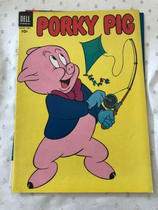 Porky Pig - 38,  39,  40,  41,  42,  43 1955 DELL - Warner Bros.  10 Cent Comic 6