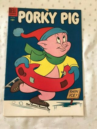 Porky Pig - 38,  39,  40,  41,  42,  43 1955 DELL - Warner Bros.  10 Cent Comic 7